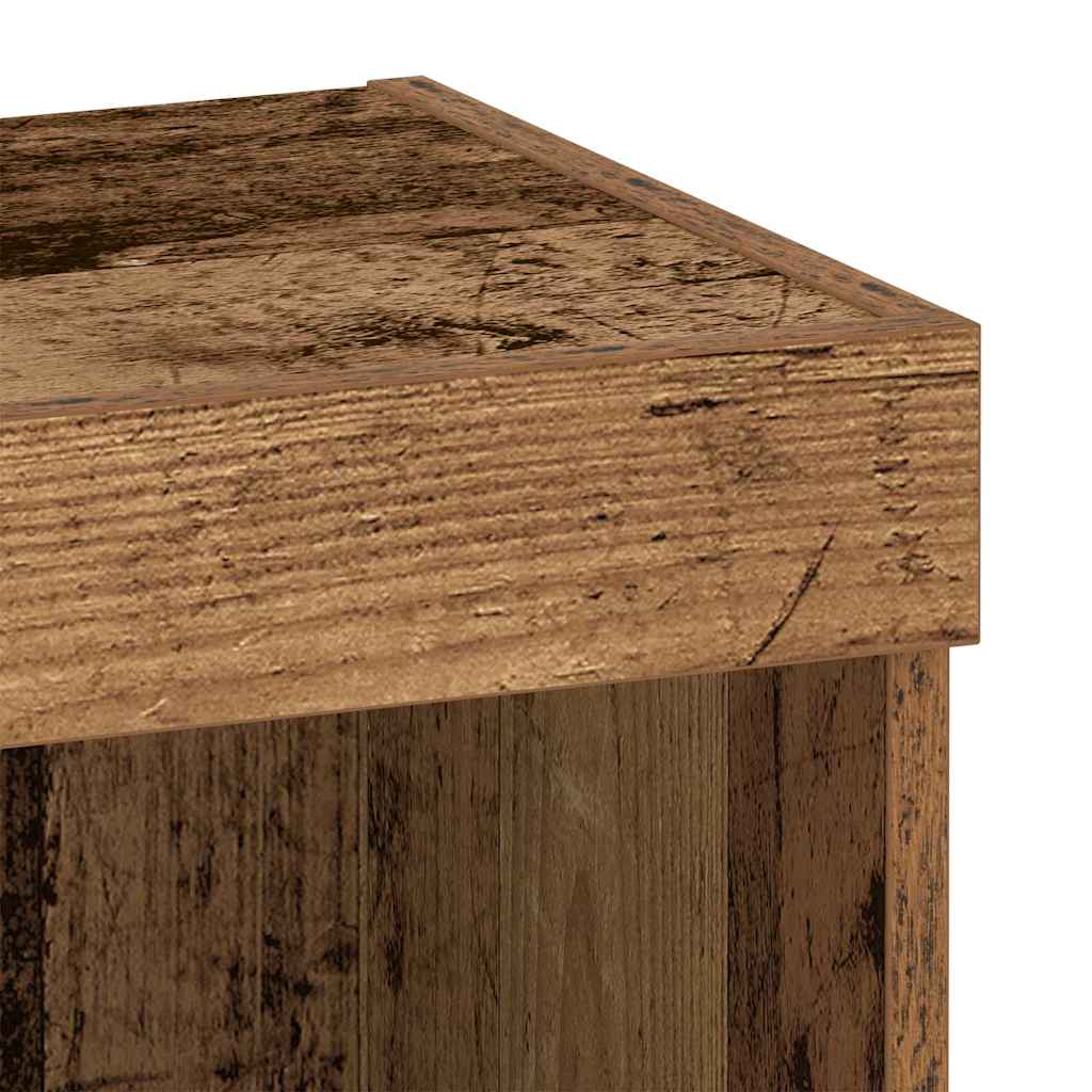 TV-Schrankset mit LED Altholz 40 x 30 x 30 cm Holzwerkstoff
