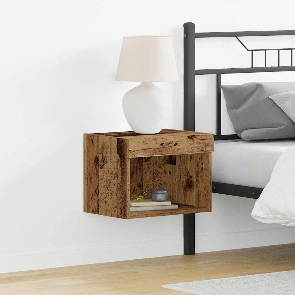 TV-Schrankset mit LED Altholz 40 x 30 x 30 cm Holzwerkstoff