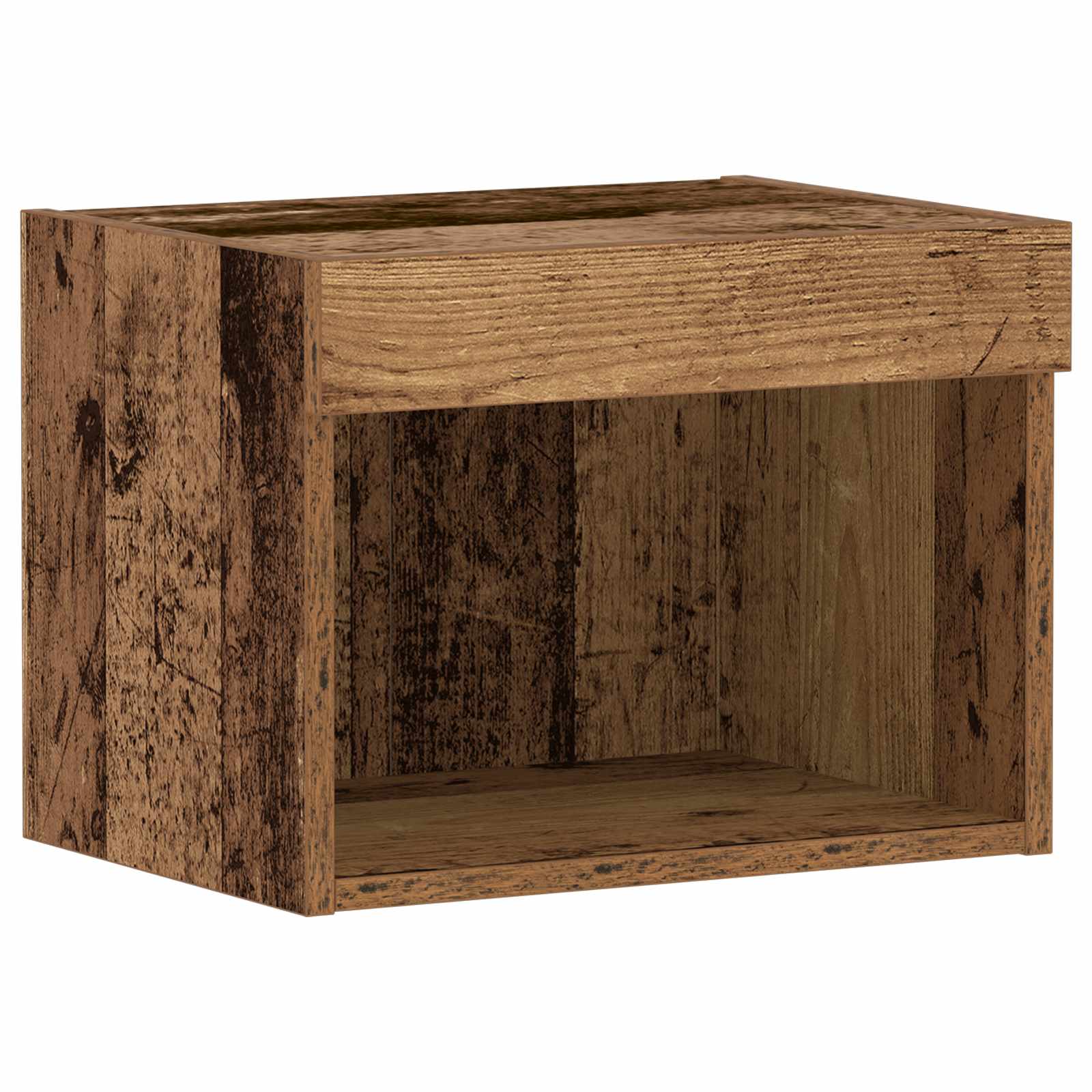TV-Schrankset mit LED Altholz 40 x 30 x 30 cm Holzwerkstoff