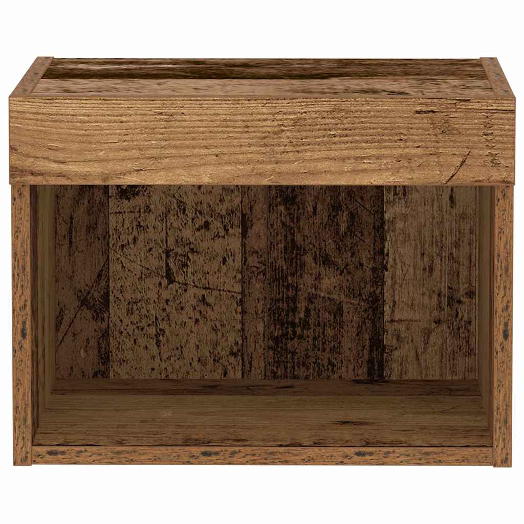 TV-Schrankset mit LED Altholz 40 x 30 x 30 cm Holzwerkstoff