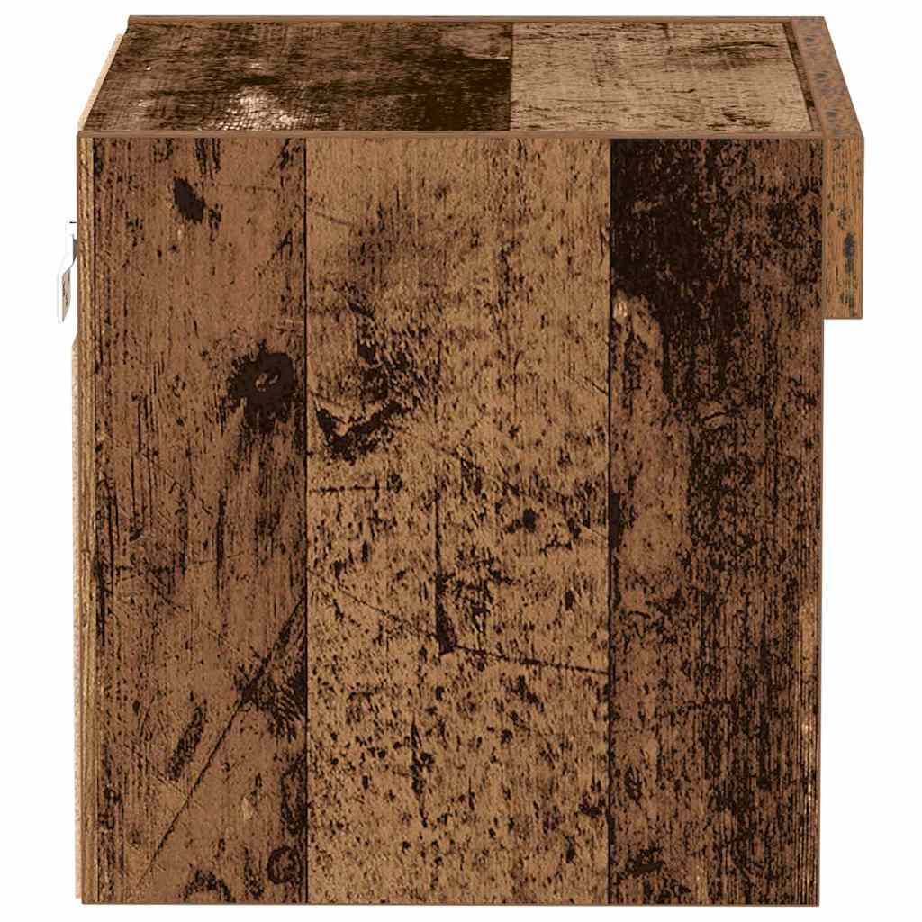 TV-Schrankset mit LED Altholz 40 x 30 x 30 cm Holzwerkstoff