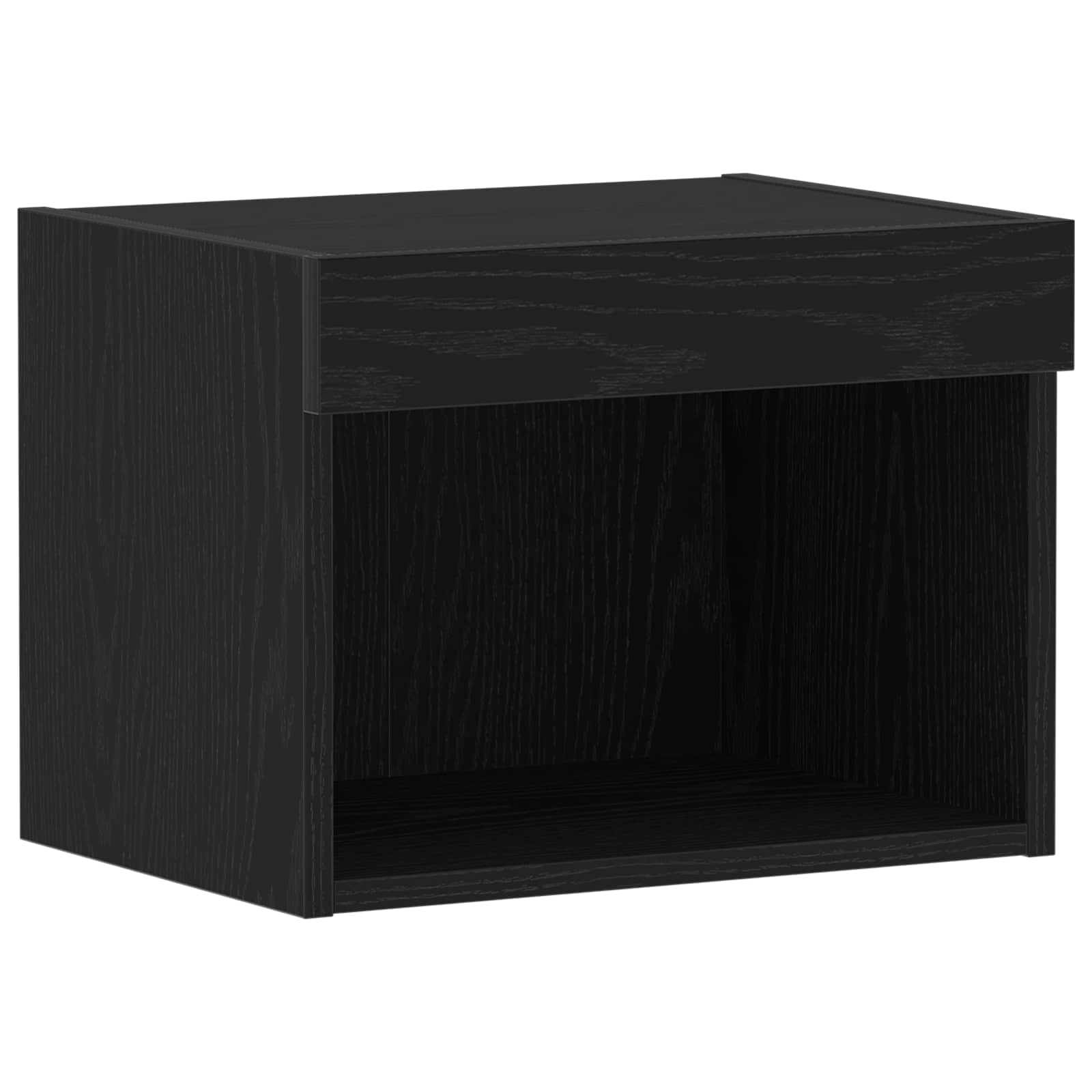 TV-Schrankset mit LED Schwarz Eichen-Optik 40 x 30 x 30 cm