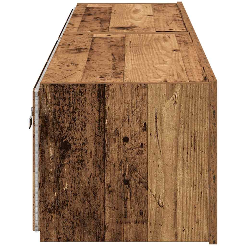 TV-Wandschrank 2 pcs Altholz 80 x 35 x 31 cm Holzwerkstoff