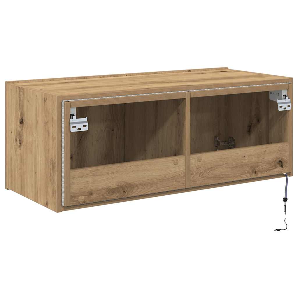 TV-Wandschrank Artisan-Eiche 80 x 35 x 31 cm Holzwerkstoff