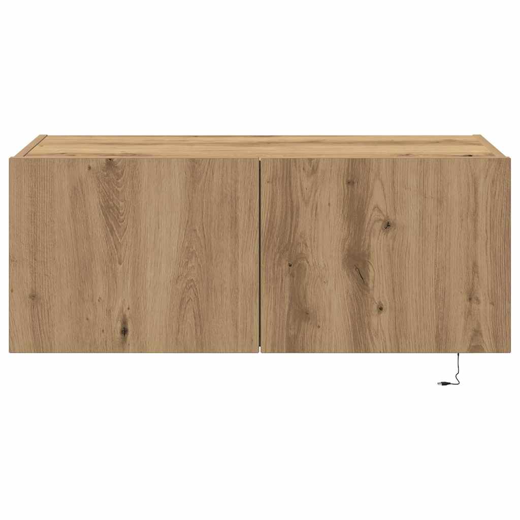 TV-Wandschrank Artisan-Eiche 80 x 35 x 31 cm Holzwerkstoff