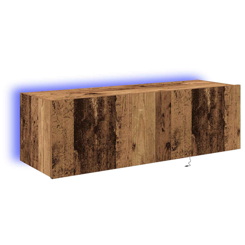 TV-Wandschrank 2 pcs Altholz 100 x 35 x 31 cm Holzwerkstoff
