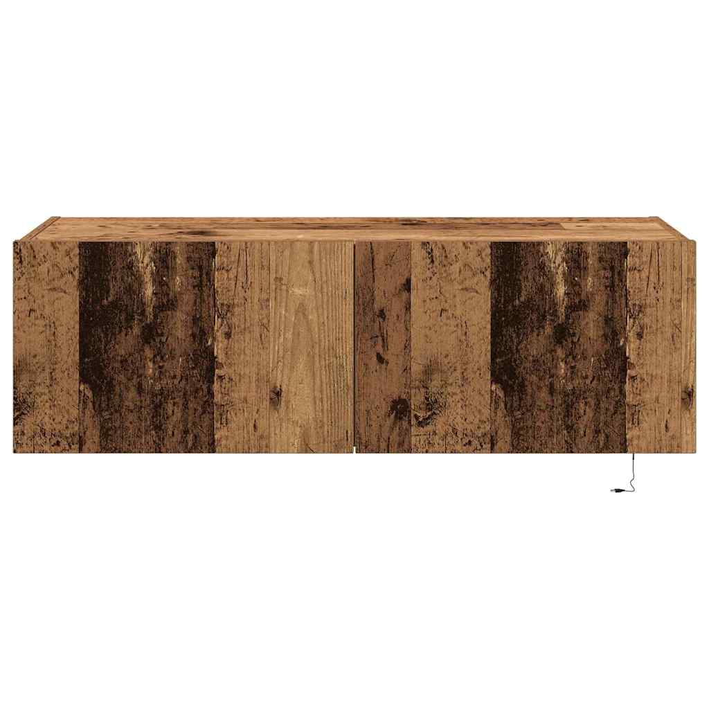TV-Wandschrank 2 pcs Altholz 100 x 35 x 31 cm Holzwerkstoff
