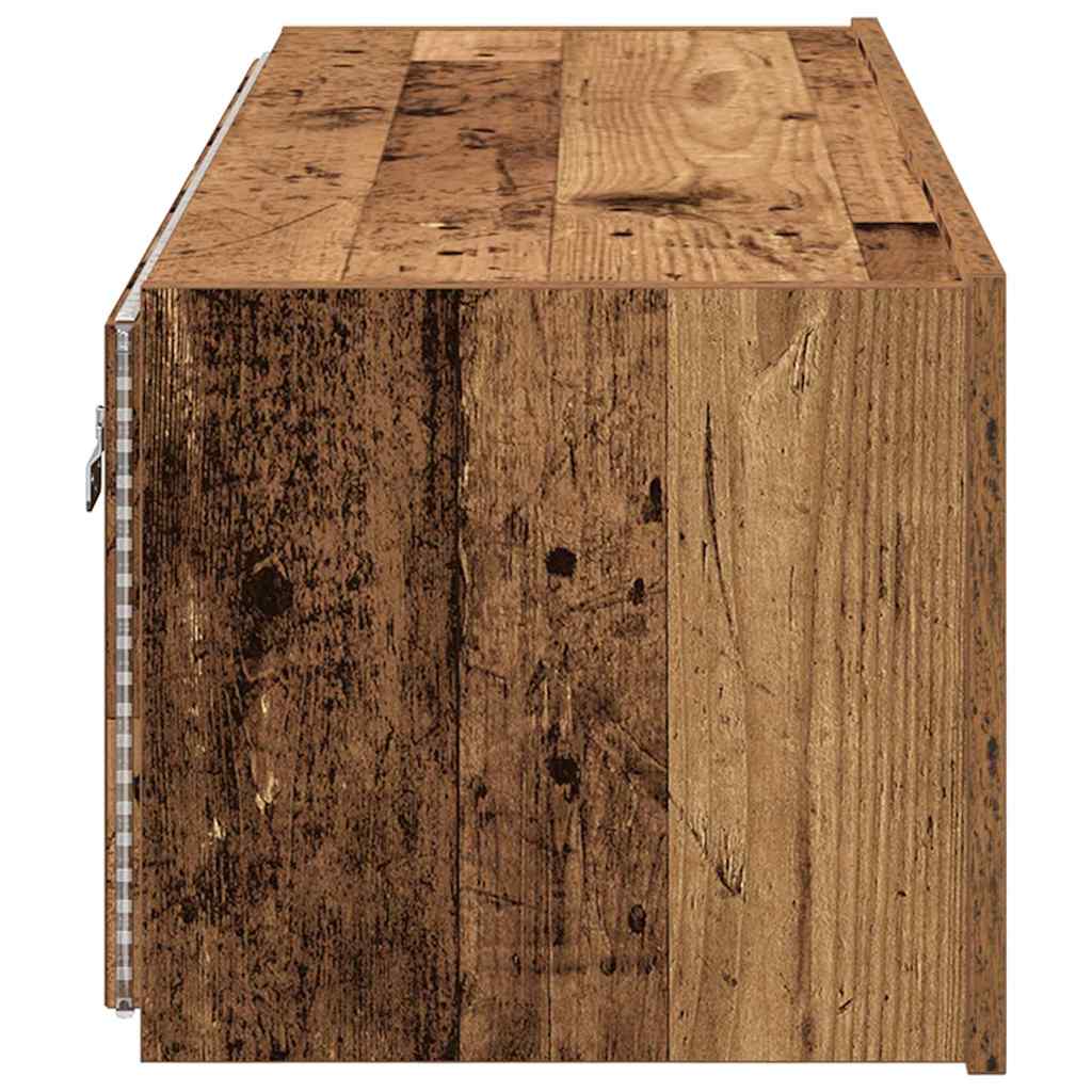 TV-Wandschrank 2 pcs Altholz 100 x 35 x 31 cm Holzwerkstoff