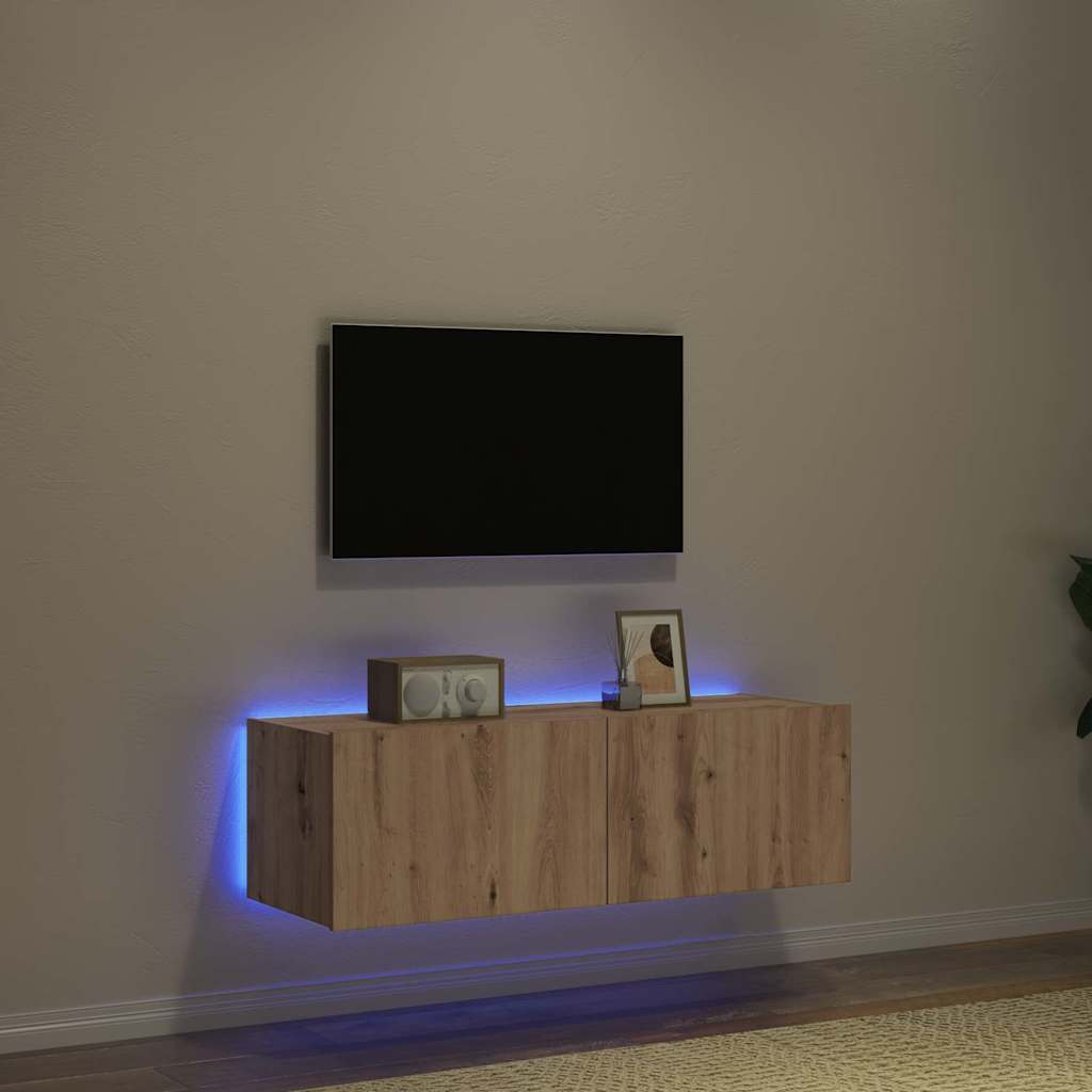 TV-Wandschrank Artisan-Eiche 100 x 35 x 31 cm Holzwerkstoff
