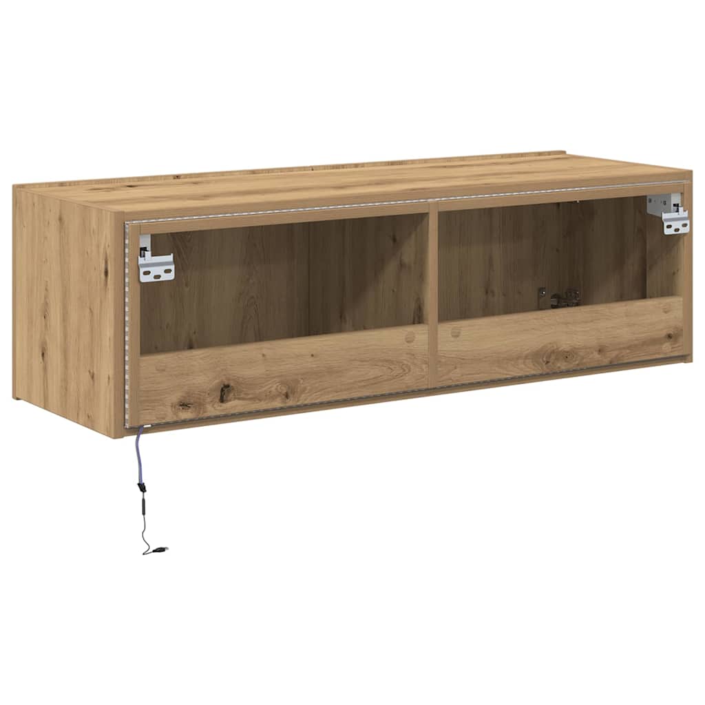 TV-Wandschrank Artisan-Eiche 100 x 35 x 31 cm Holzwerkstoff