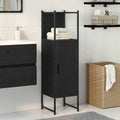 Badezimmermöbel-Set Schwarz Eichen-Optik 33 x 33 x 120,5 cm