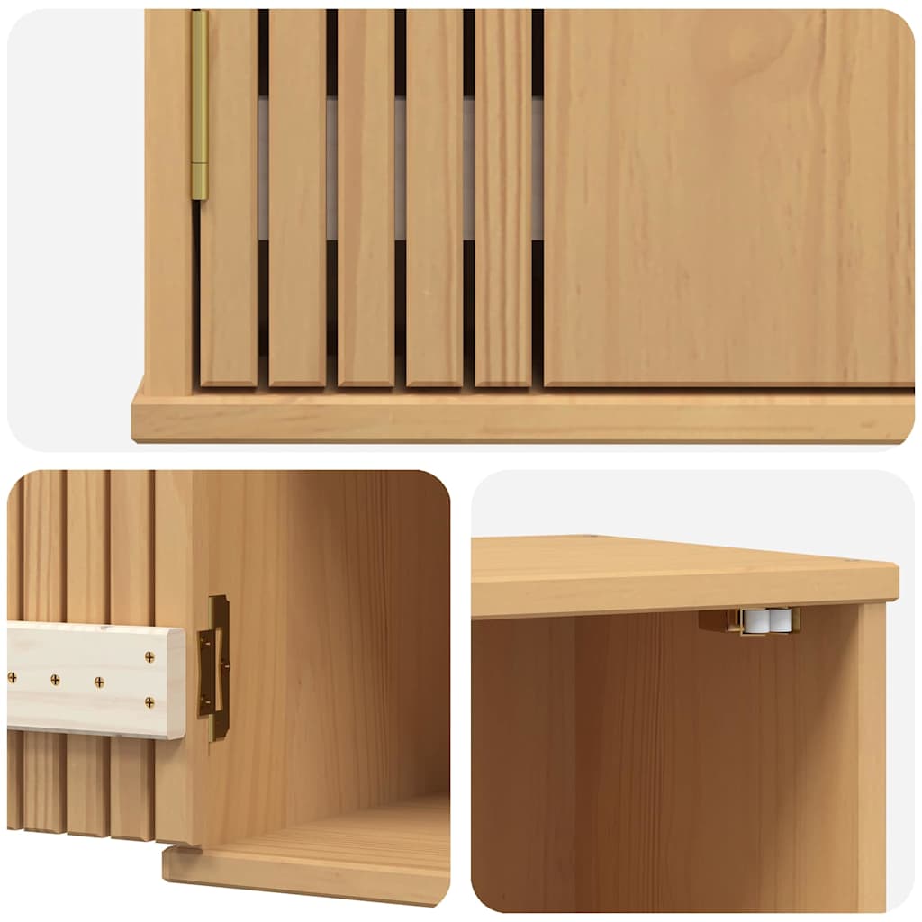 Badezimmerschrank Olden Braun 35 x 30 x 55 cm Massivholz Kiefer