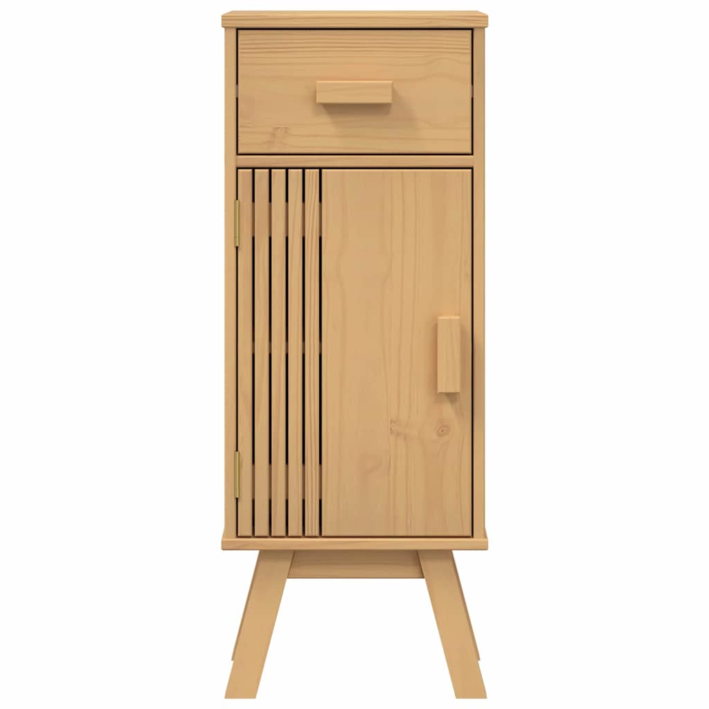 Badezimmerschrank Olden Braun 35 x 30 x 90 cm Massivholz Kiefer