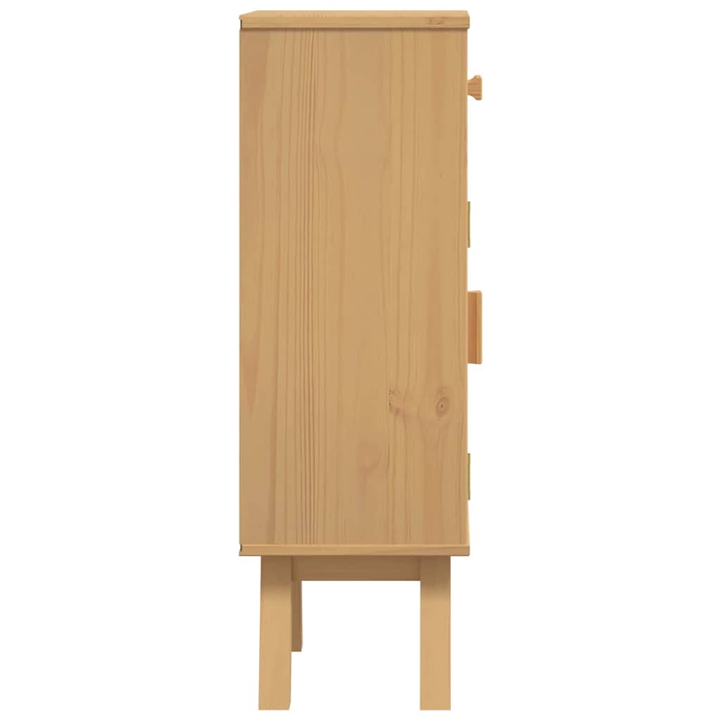 Badezimmerschrank Olden Braun 35 x 30 x 90 cm Massivholz Kiefer
