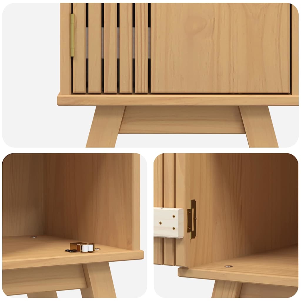 Badezimmerschrank mit Regal Olden Braun 35 x 30 x 159 cm