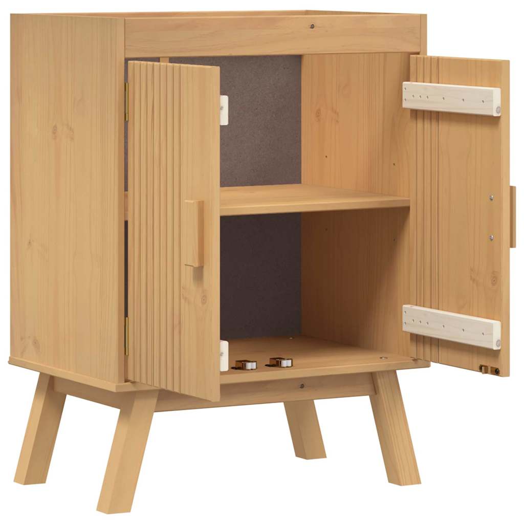 Unterschrank Olden Braun 60 x 40 x 80 cm Massivholz Kiefer