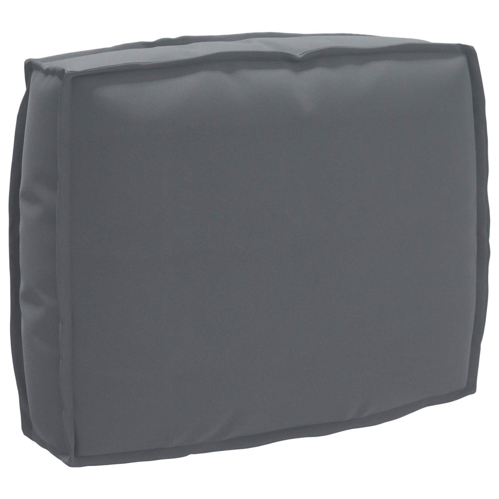 Kissen Anthrazit 50 x 40 x 12 cm Oxford-Stoff
