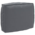 Kissen Anthrazit 50 x 40 x 12 cm Oxford-Stoff