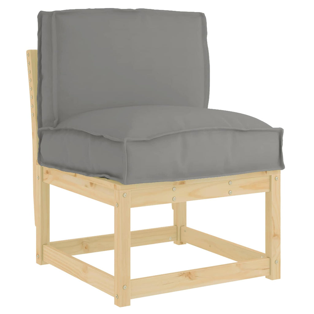 Kissen Grau 50 x 40 x 12 cm Oxford-Stoff