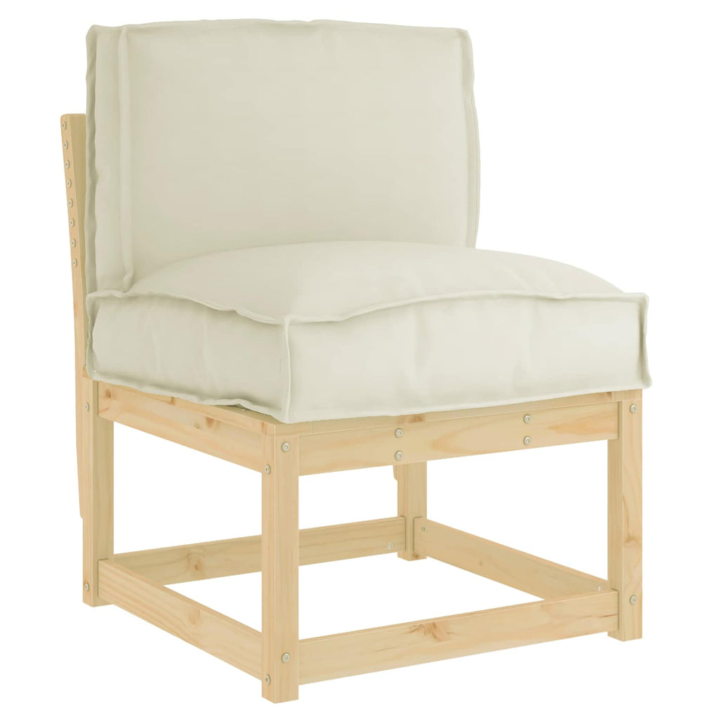 Kissen Creme 50 x 40 x 12 cm Oxford-Stoff