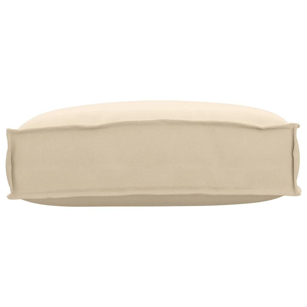 Kissen Beige 50 x 40 x 12 cm Oxford-Stoff