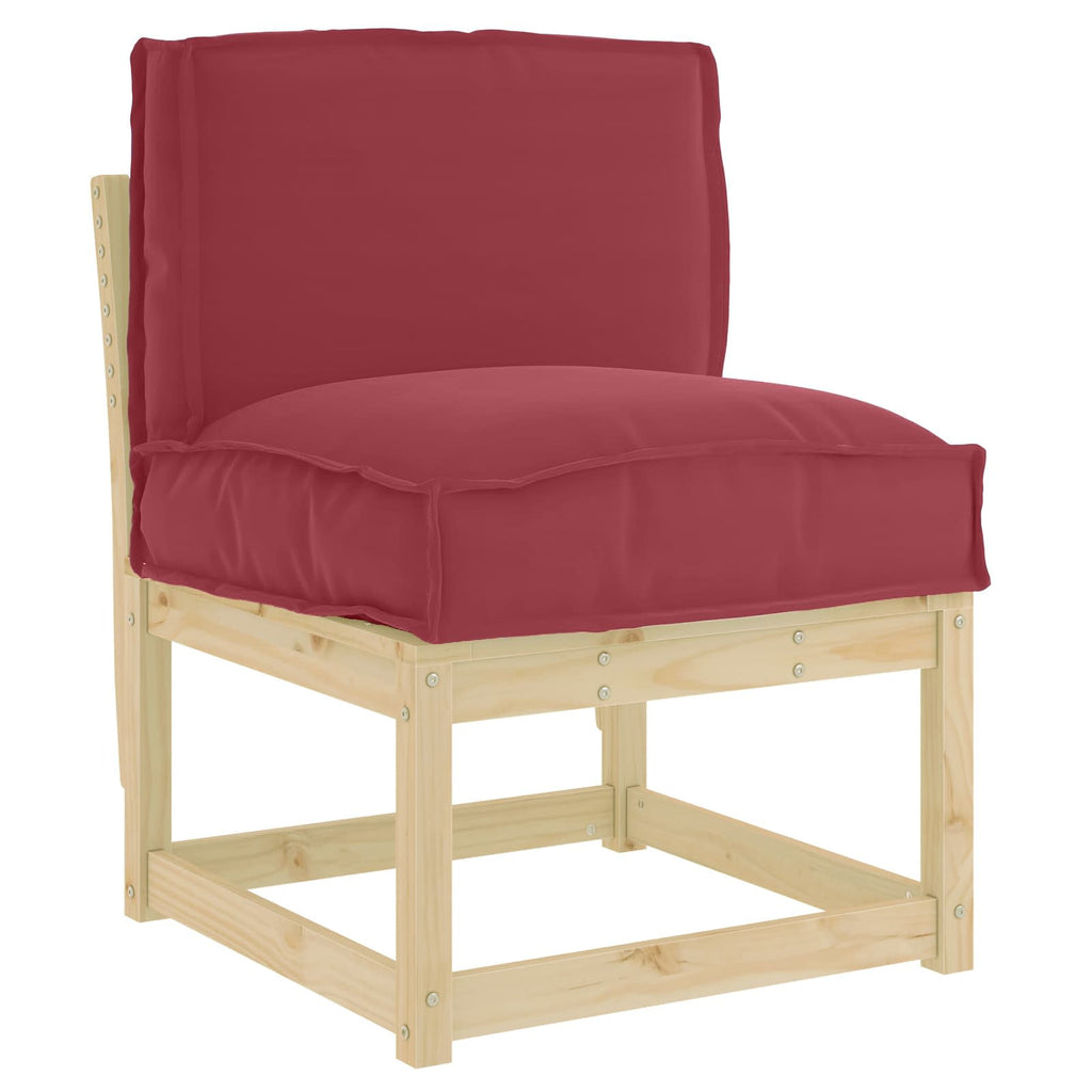 Kissen Weinrot 50 x 40 x 12 cm Oxford-Stoff