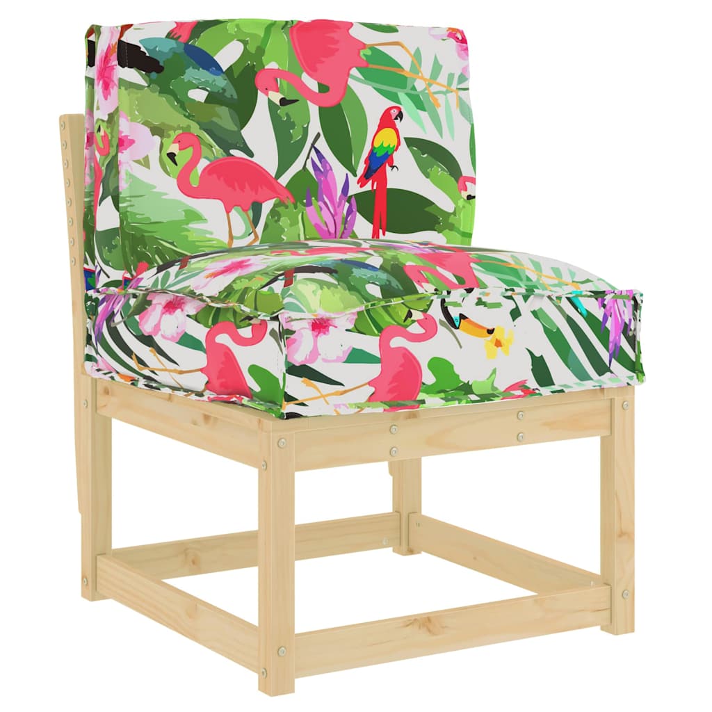 Kissen Floral Mehrfarbig 50 x 40 x 12 cm Oxford-Stoff