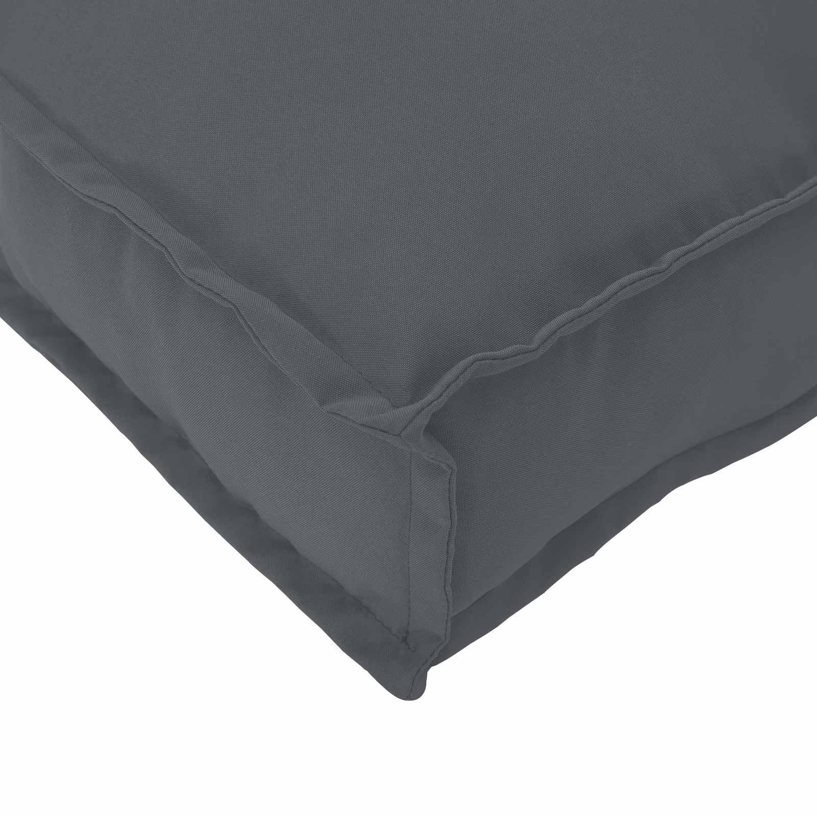 Kissen Anthrazit 50 x 50 x 12 cm Oxford-Stoff