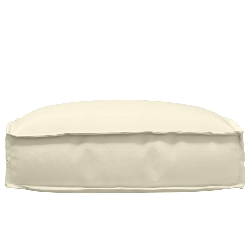 Kissen Creme 50 x 50 x 12 cm Oxford-Stoff