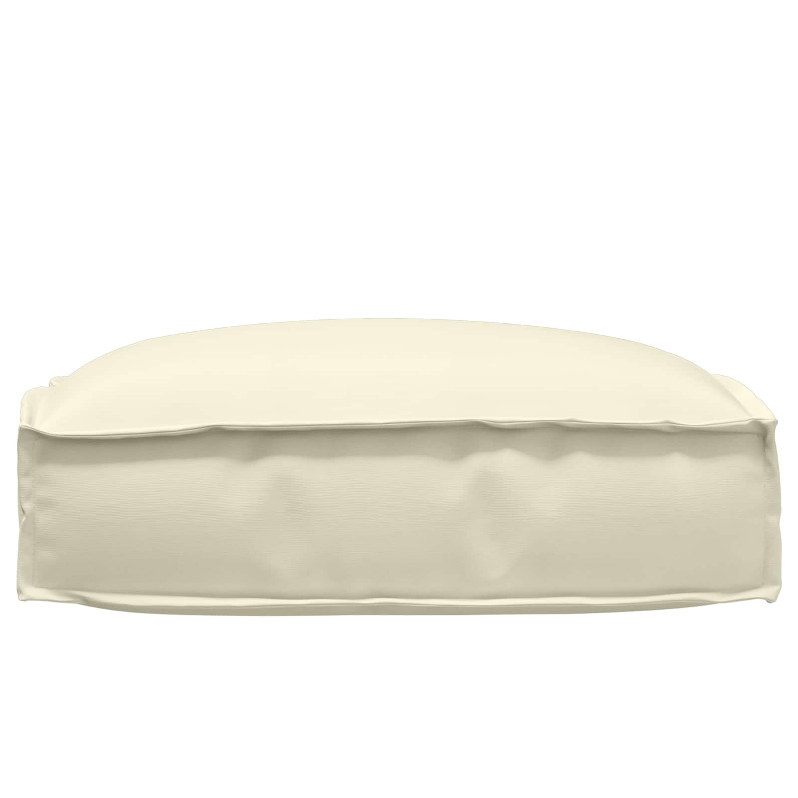 Kissen Creme 50 x 50 x 12 cm Oxford-Stoff