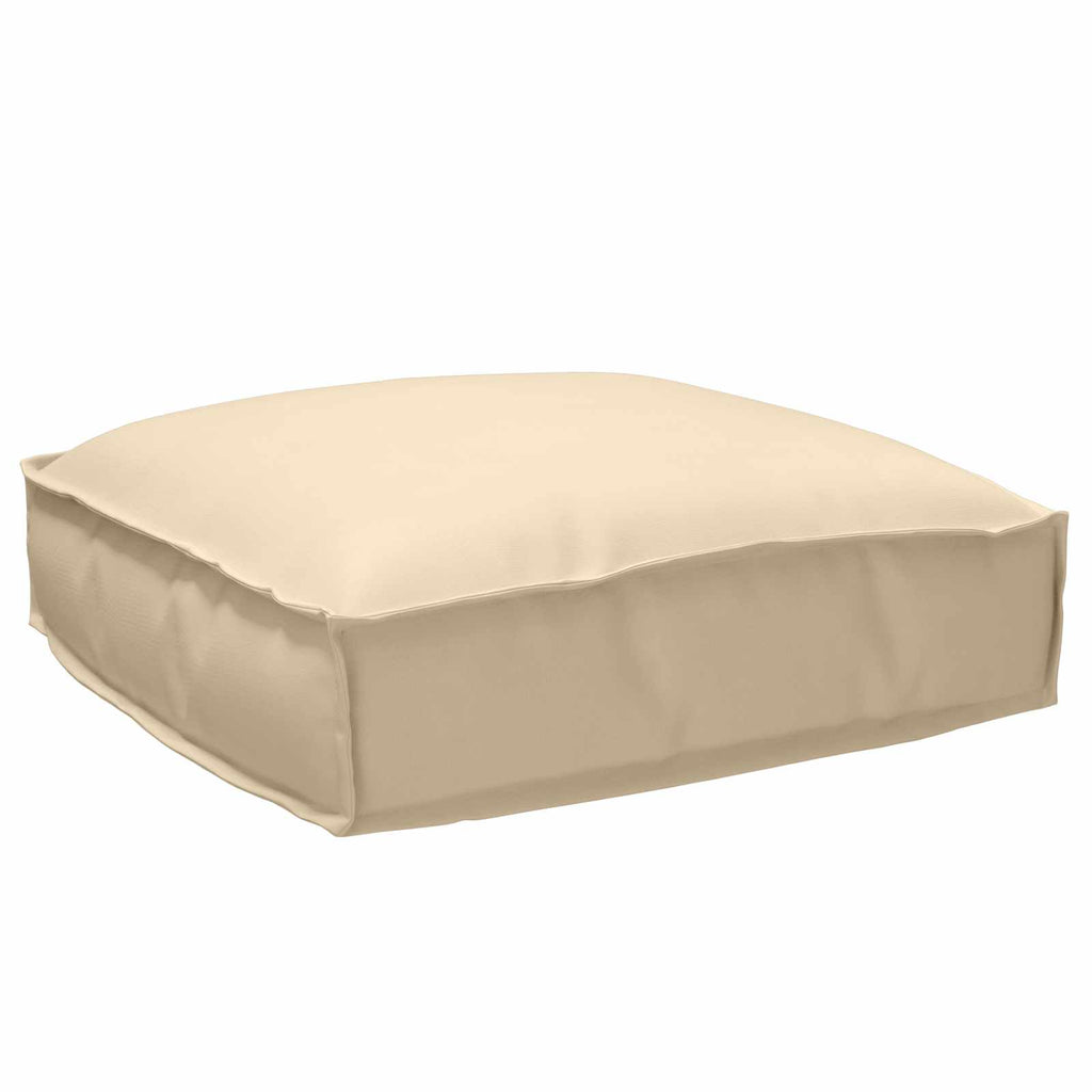 Kissen Beige 50 x 50 x 12 cm Oxford-Stoff