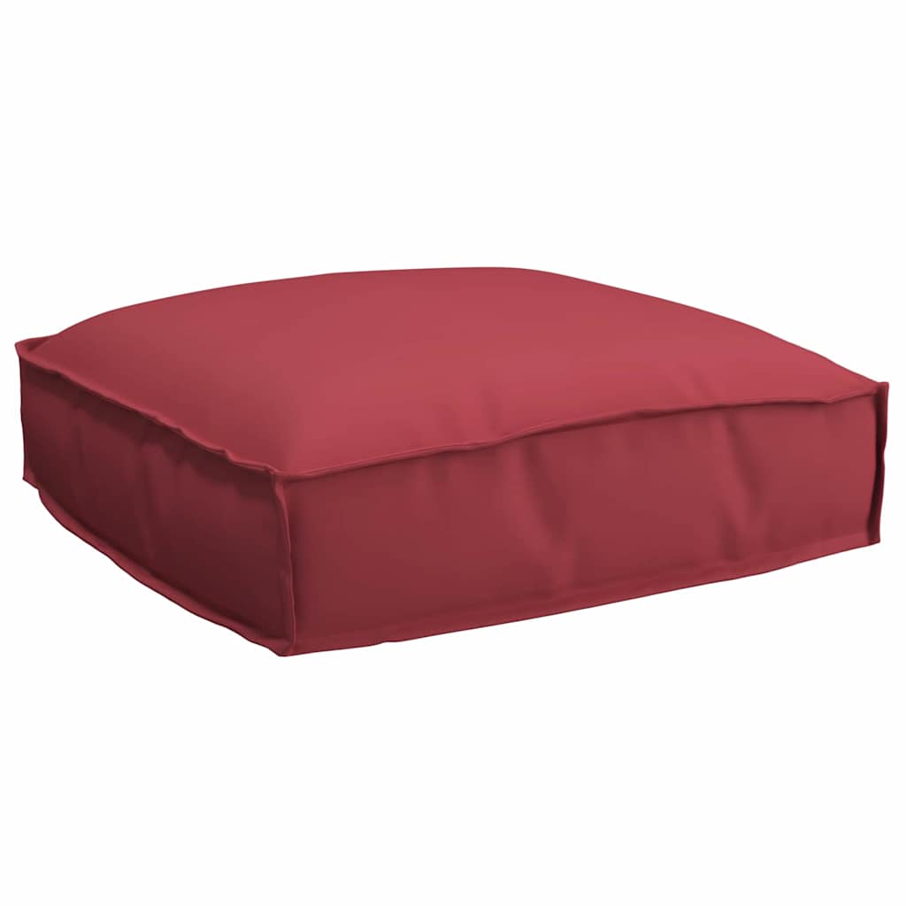 Kissen Weinrot 50 x 50 x 12 cm Oxford-Stoff
