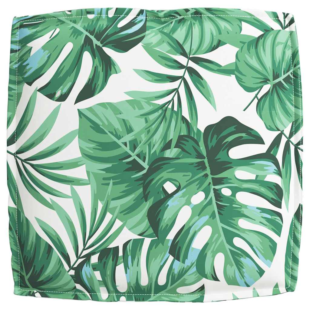 Kissen Blatt Blattmuster 50 x 50 x 12 cm Oxford-Stoff