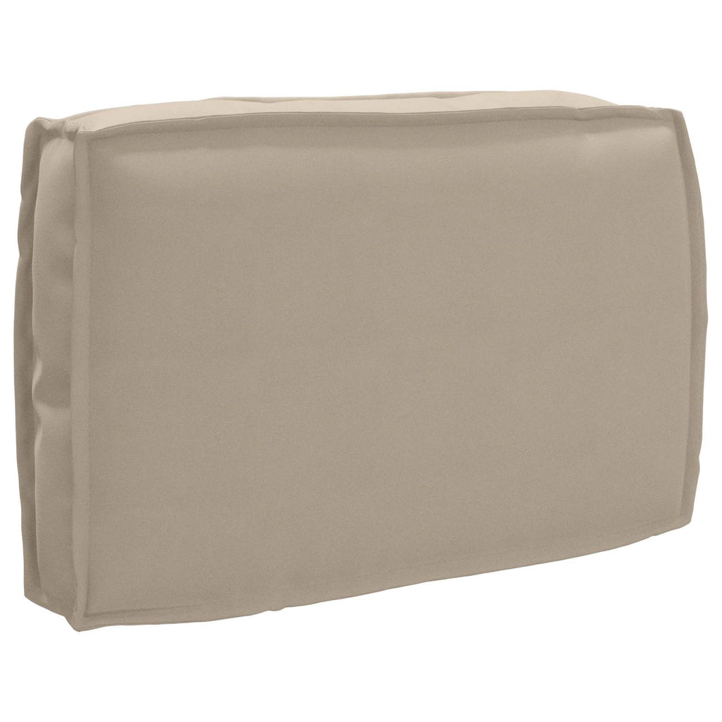 Kissen Taupe 60 x 40 x 12 cm Oxford-Stoff