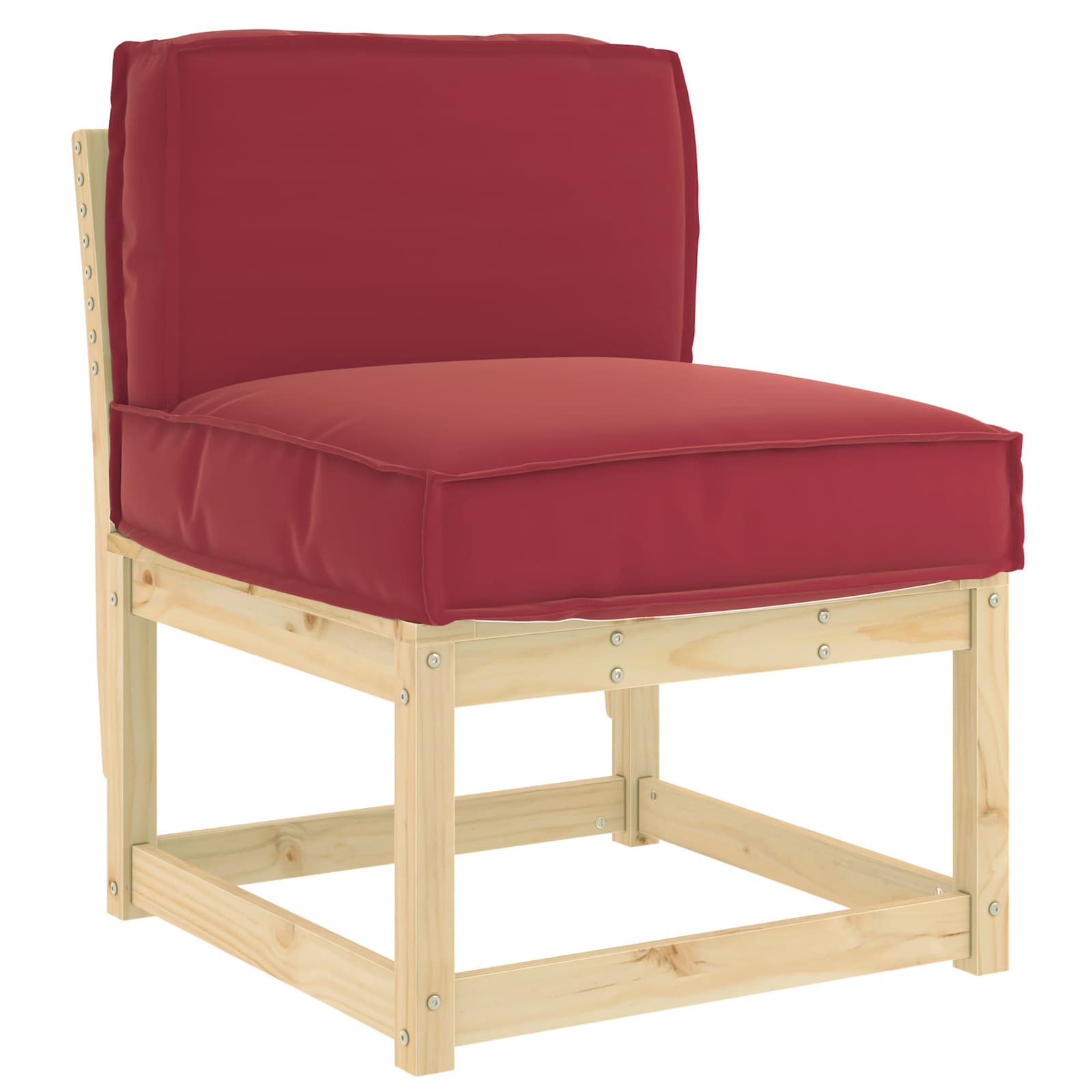 Kissen Weinrot 60 x 40 x 12 cm Oxford-Stoff