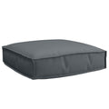 Kissen Anthrazit 60 x 60 x 12 cm Oxford-Stoff