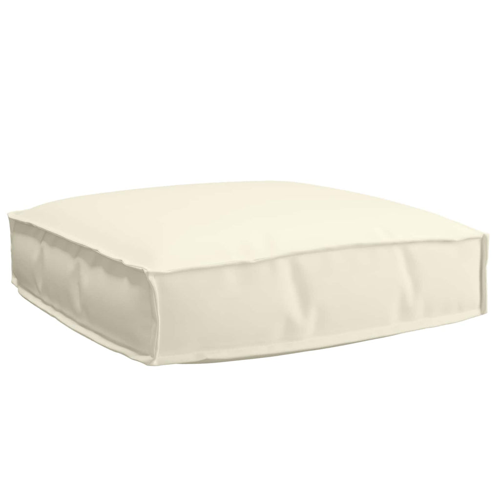 Kissen Creme 60 x 60 x 12 cm Oxford-Stoff