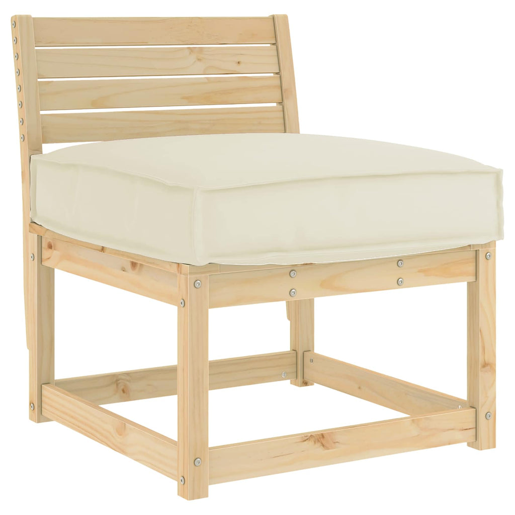 Kissen Creme 60 x 60 x 12 cm Oxford-Stoff