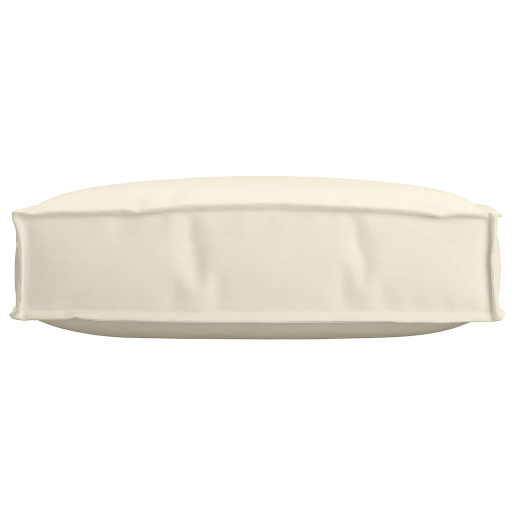 Kissen Creme 60 x 60 x 12 cm Oxford-Stoff