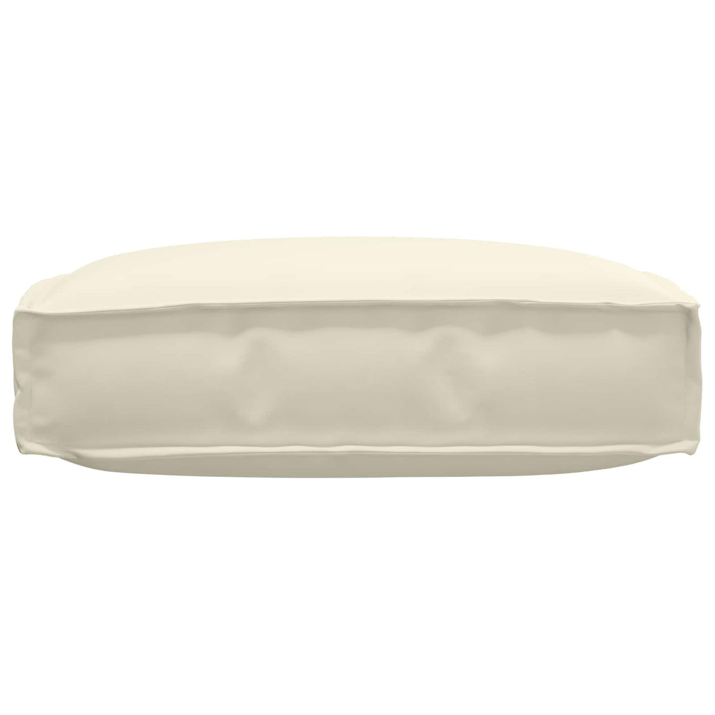 Kissen Creme 60 x 60 x 12 cm Oxford-Stoff