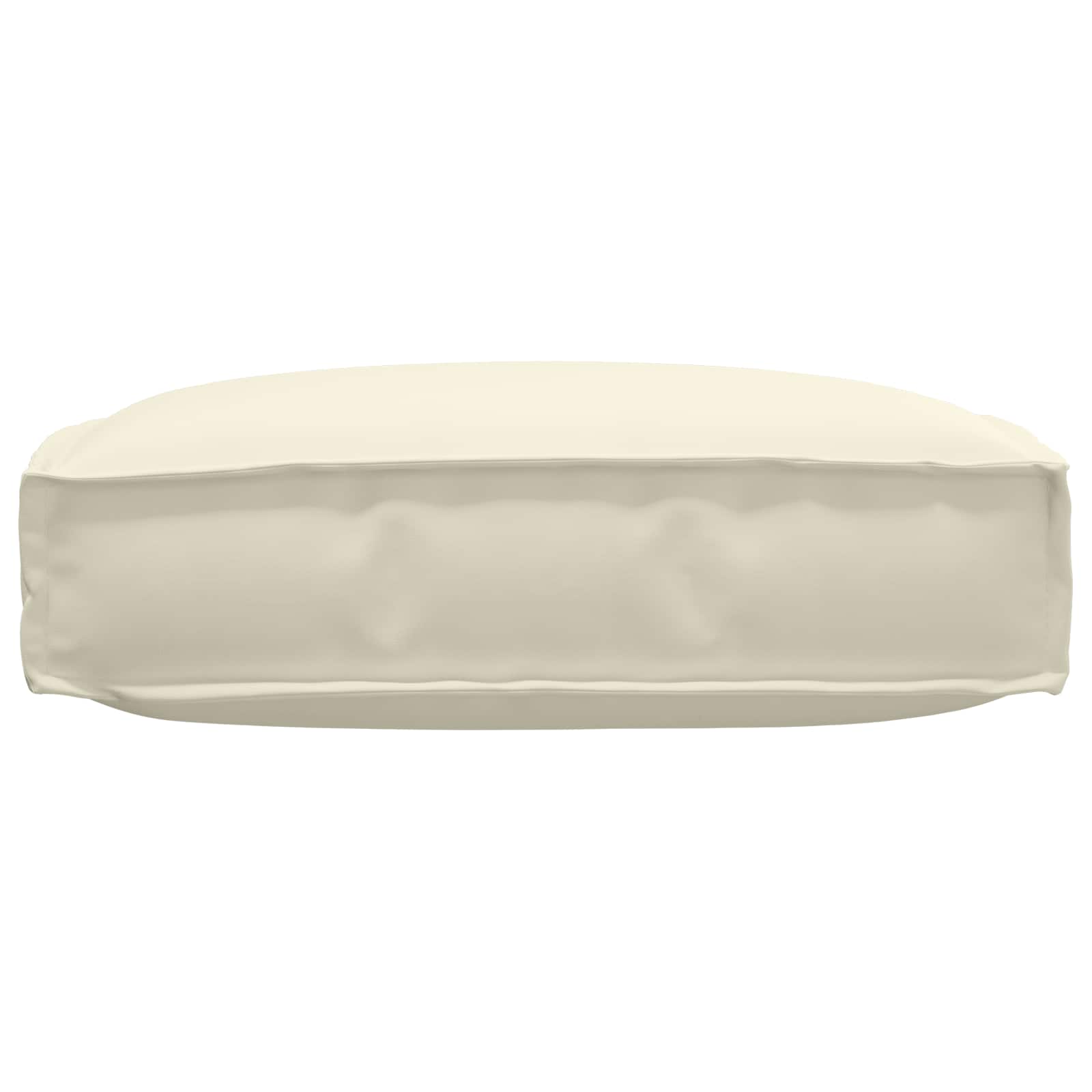 Kissen Creme 60 x 60 x 12 cm Oxford-Stoff