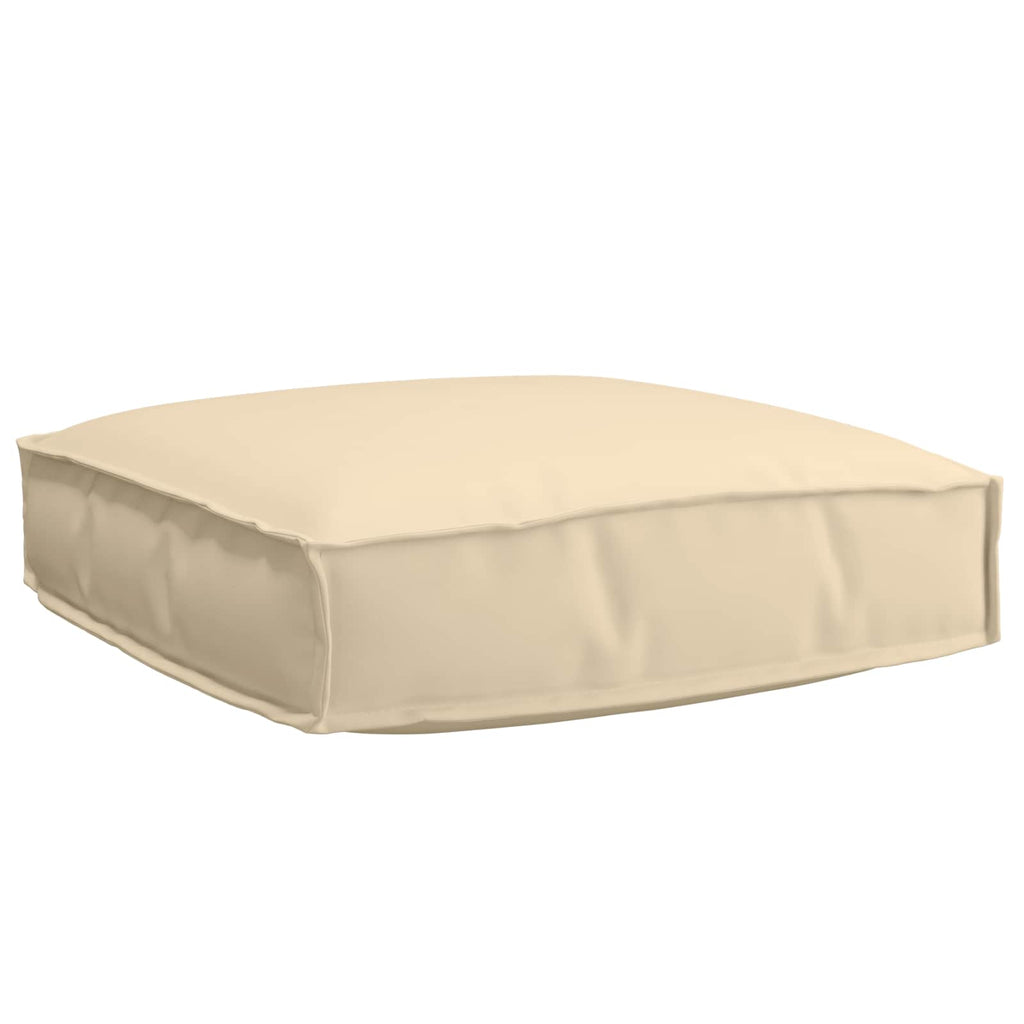 Kissen Beige 60 x 60 x 12 cm Oxford-Stoff