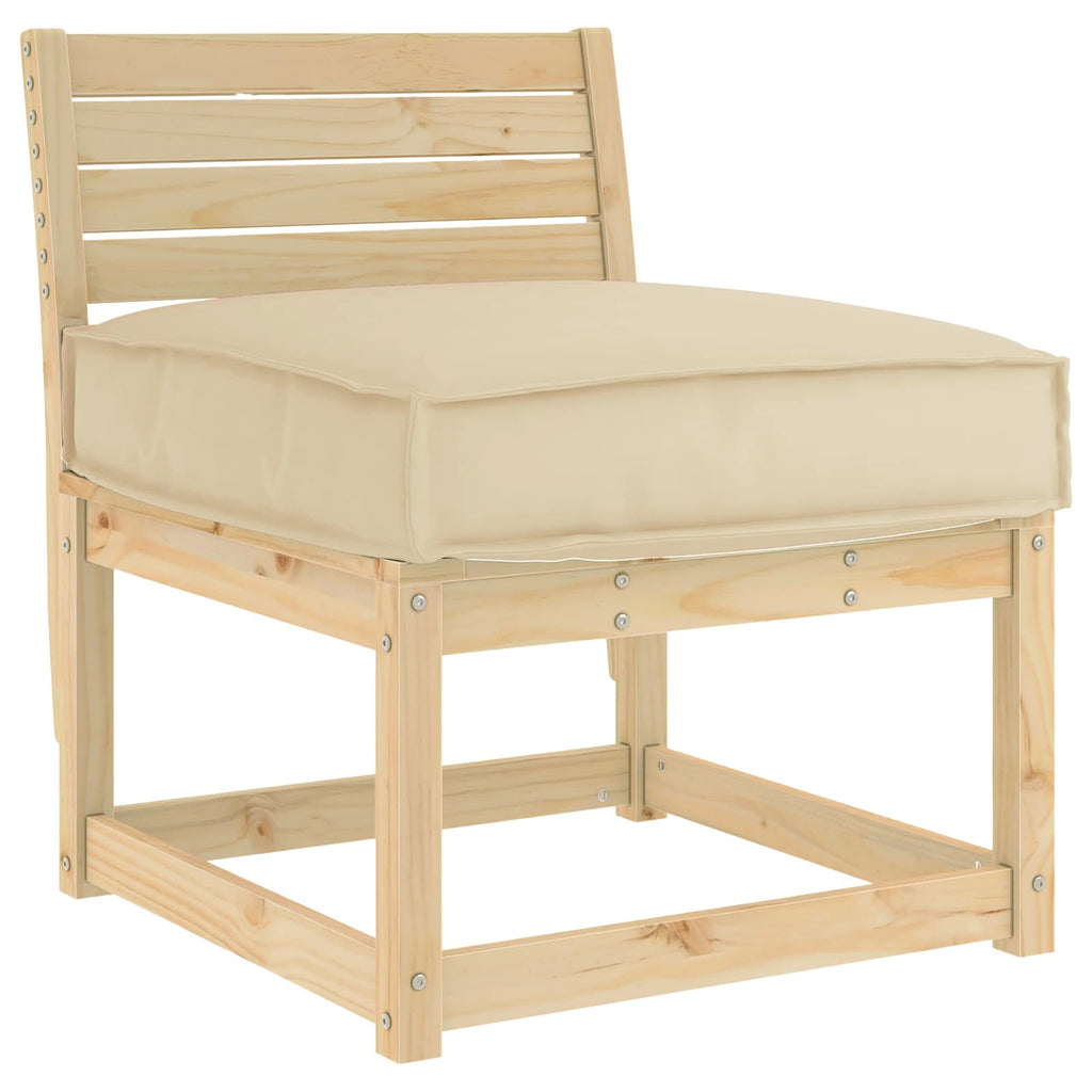 Kissen Beige 60 x 60 x 12 cm Oxford-Stoff
