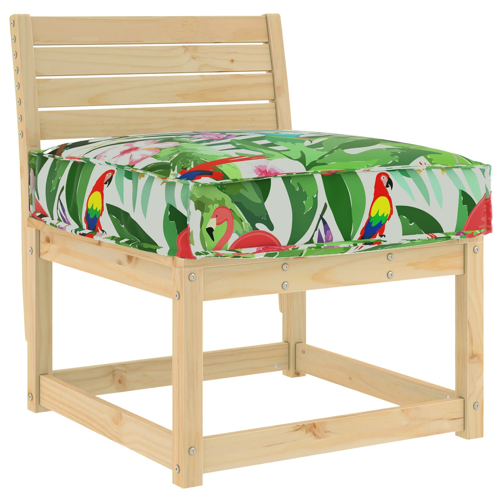 Kissen Floral Mehrfarbig 60 x 60 x 12 cm Oxford-Stoff
