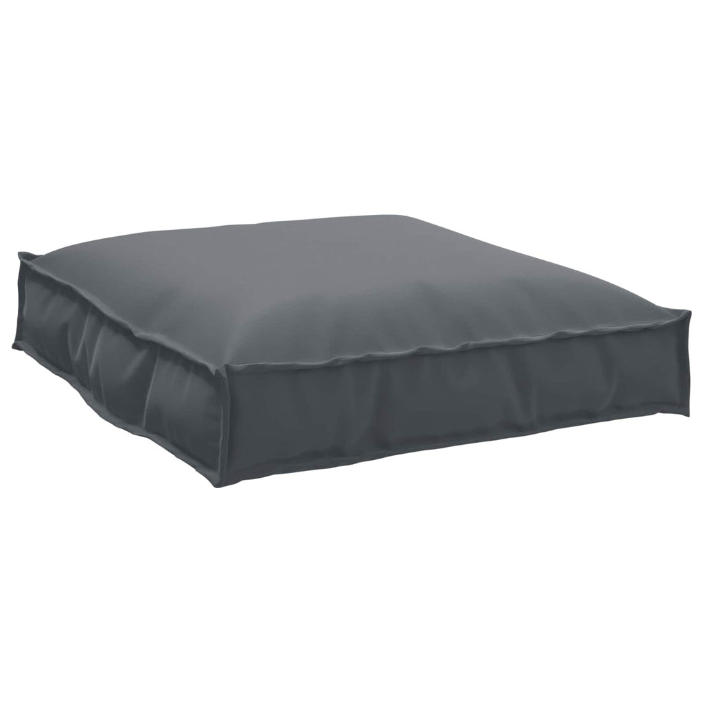 Kissen Anthrazit 70 x 70 x 12 cm Oxford-Stoff