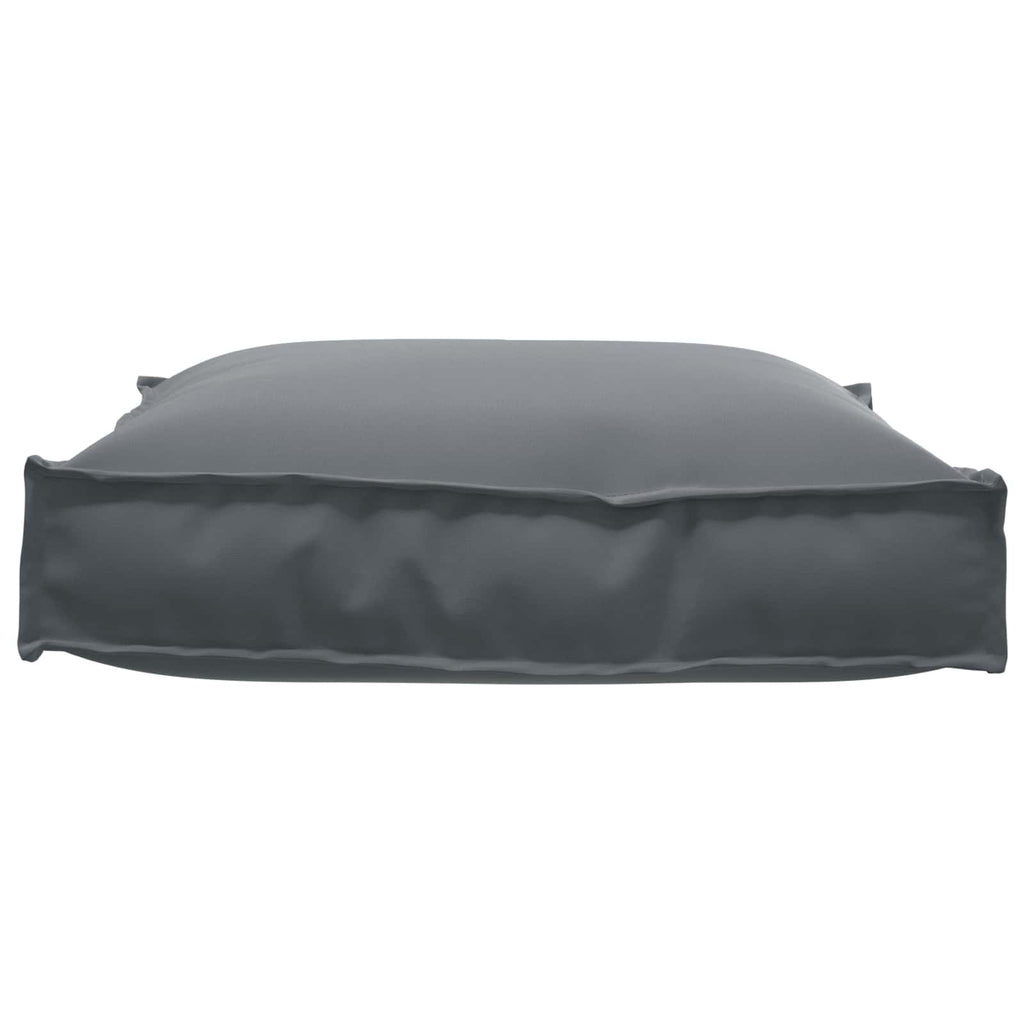 Kissen Anthrazit 70 x 70 x 12 cm Oxford-Stoff