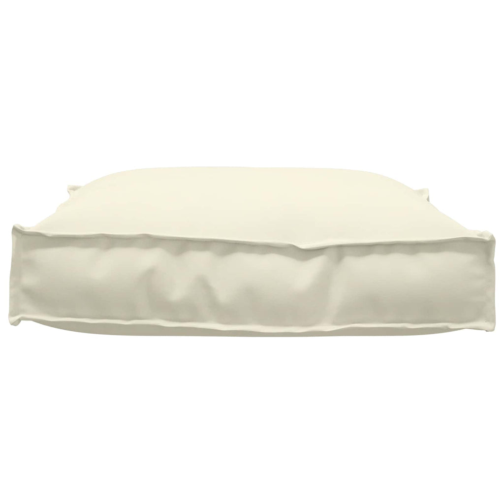 Kissen Creme 70 x 70 x 12 cm Oxford-Stoff
