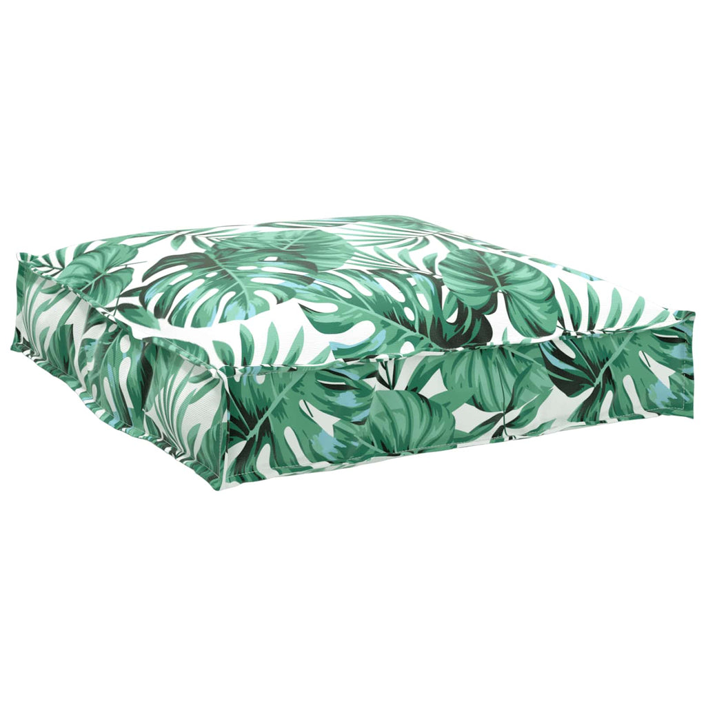 Kissen Blatt Blattmuster 70 x 70 x 12 cm Oxford-Stoff