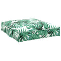 Kissen Blatt Blattmuster 70 x 70 x 12 cm Oxford-Stoff