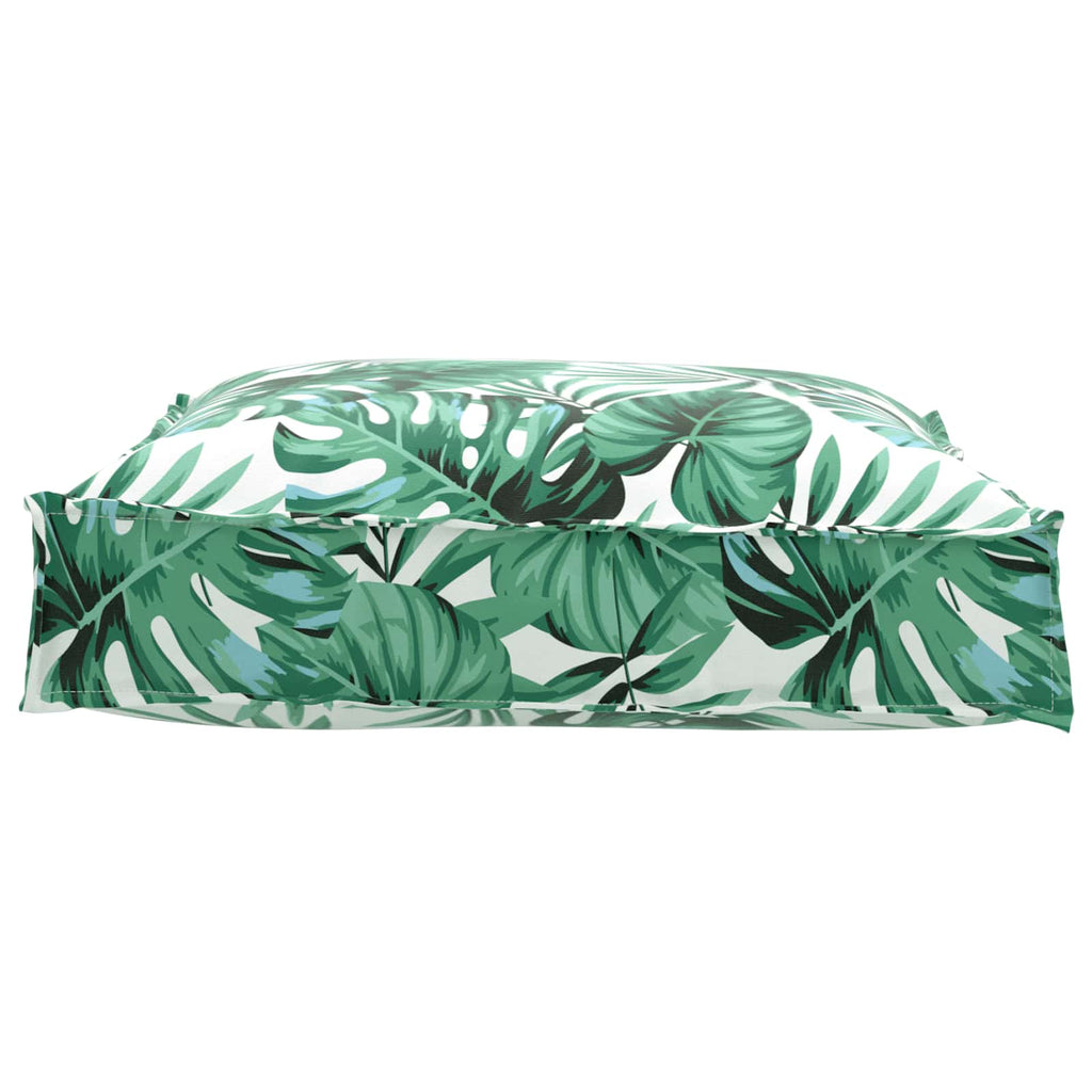 Kissen Blatt Blattmuster 70 x 70 x 12 cm Oxford-Stoff